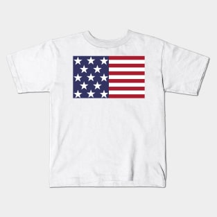 American Flag Clip Art Illustration Kids T-Shirt